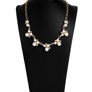 Paparazzi Gold and Pearl Necklace Toast To Perfection White Pearls Fashion